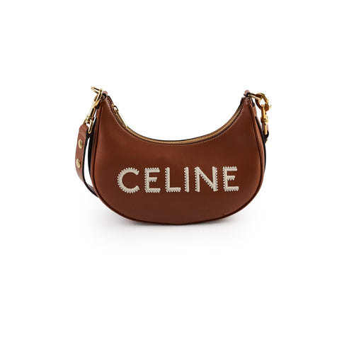 Celine Medium Ava Strap Bag in Smooth Calfskin Tan