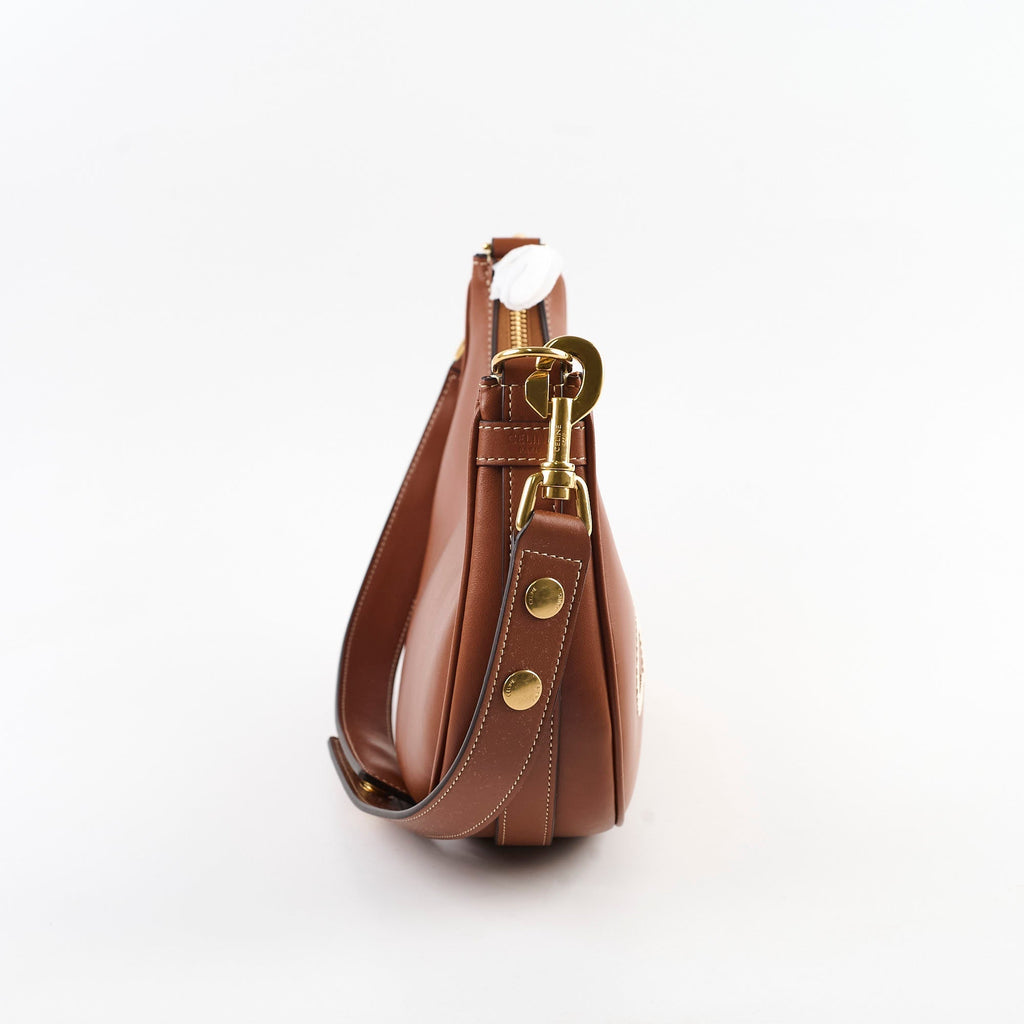 Celine Medium Ava Strap Bag in Smooth Calfskin Tan