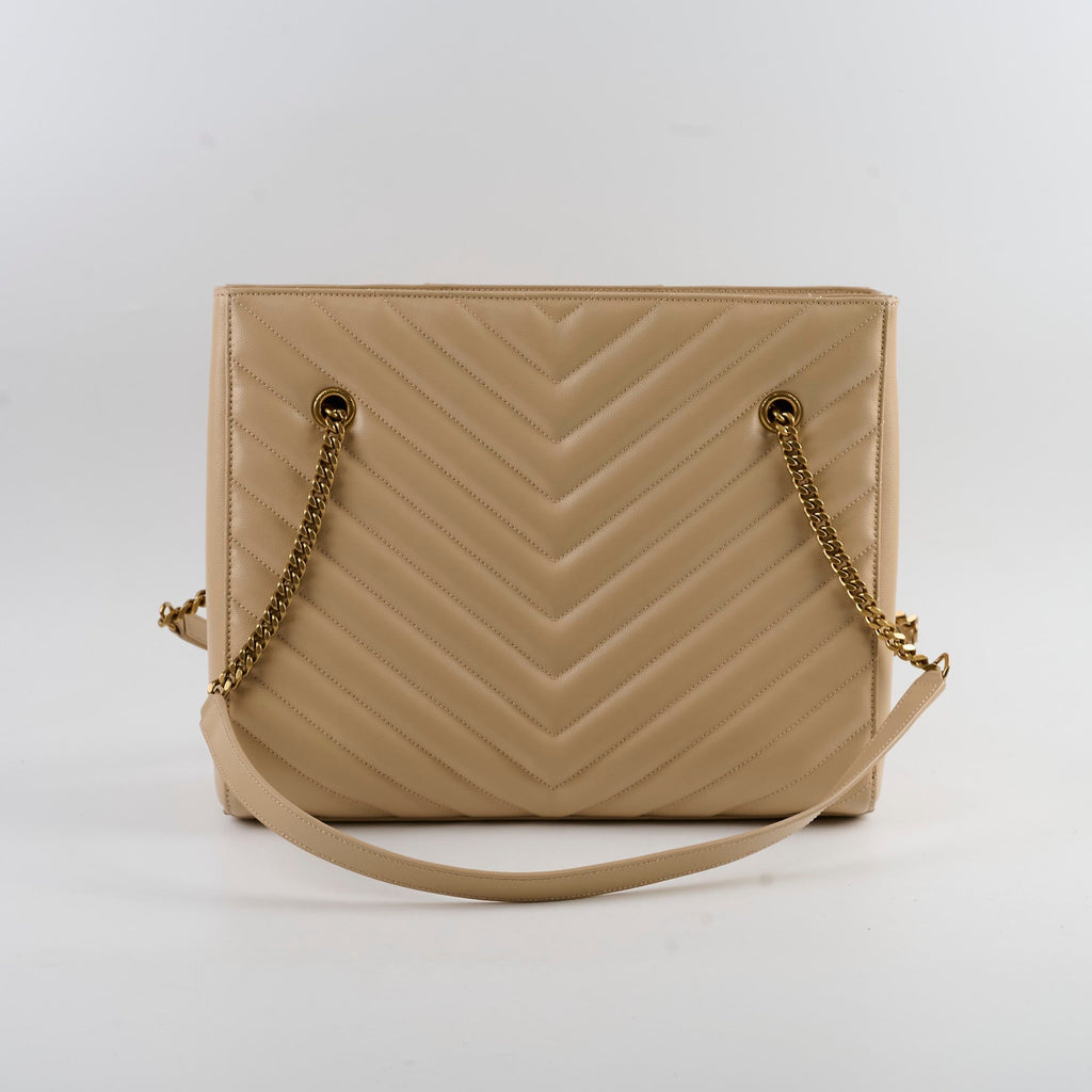 Saint Laurent Tribeca Tote Beige