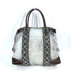 FENDI Tote Bag Plastics Brown vintage Zucca Bijoux Women