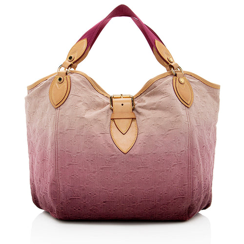 Louis Vuitton Limited Edition Monogram Denim Sunshine Tote (SHF-19033)