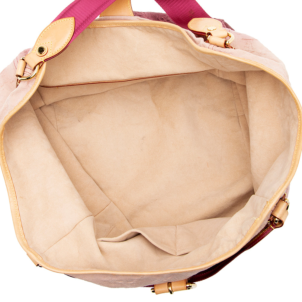 Louis Vuitton Limited Edition Monogram Denim Sunshine Tote (SHF-19033)