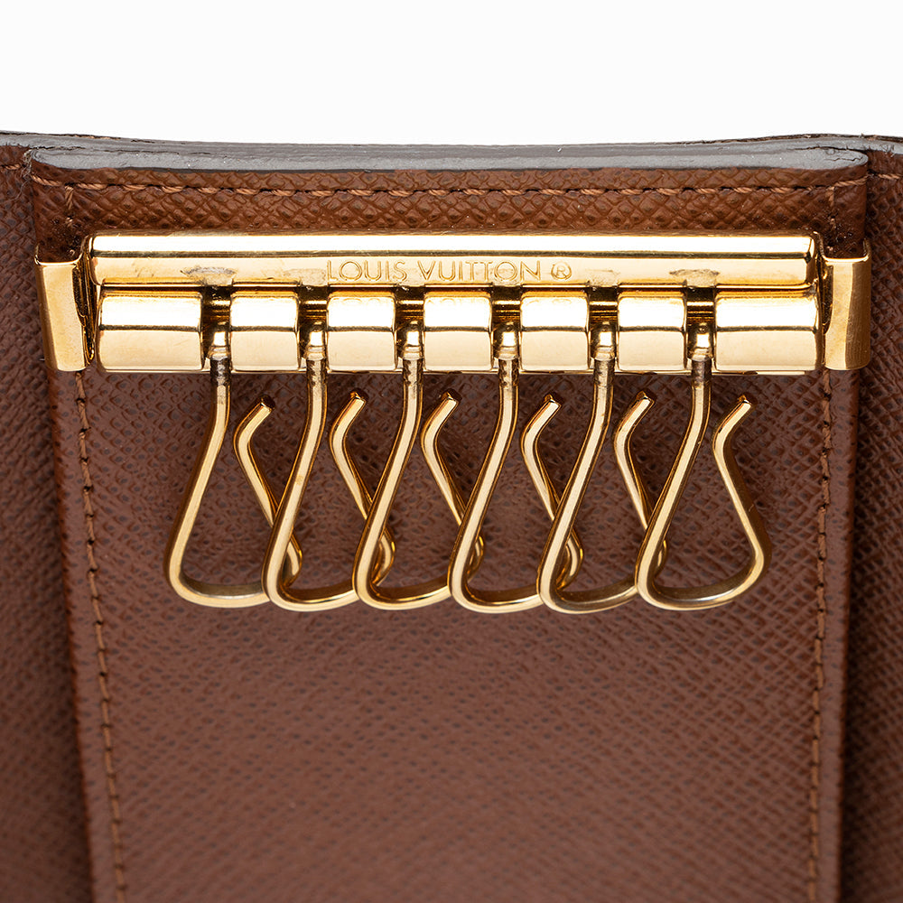 Louis Vuitton Monogram Canvas 6 Key Holder (SHF-18985)
