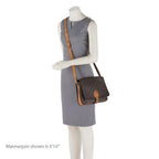 Louis Vuitton Vintage Monogram Canvas Cartouchiere GM Shoulder Bag (SHF-14736)