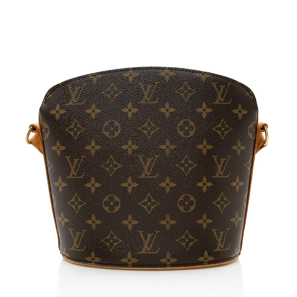 Louis Vuitton Monogram Canvas Drouot Shoulder Bag (SHF-18607)