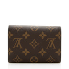 Louis Vuitton Monogram Canvas Flower Lock Compact Wallet (SHF-18992)