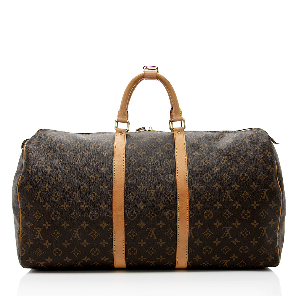 Louis Vuitton Monogram Canvas Keepall 60 Duffel Bag (SHF-18550)