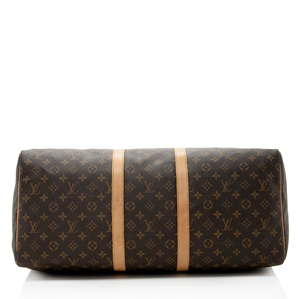 Louis Vuitton Monogram Canvas Keepall 60 Duffel Bag (SHF-18550)