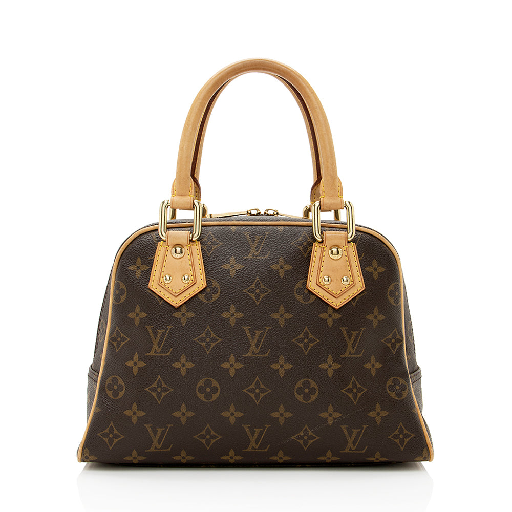 Louis Vuitton Monogram Canvas Manhattan PM Satchel (SHF-18932)