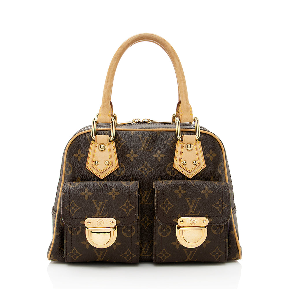 Louis Vuitton Monogram Canvas Manhattan PM Satchel (SHF-18932)