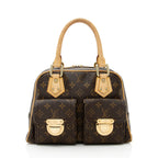 Louis Vuitton Monogram Canvas Manhattan PM Satchel (SHF-18932)