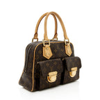 Louis Vuitton Monogram Canvas Manhattan PM Satchel (SHF-18932)