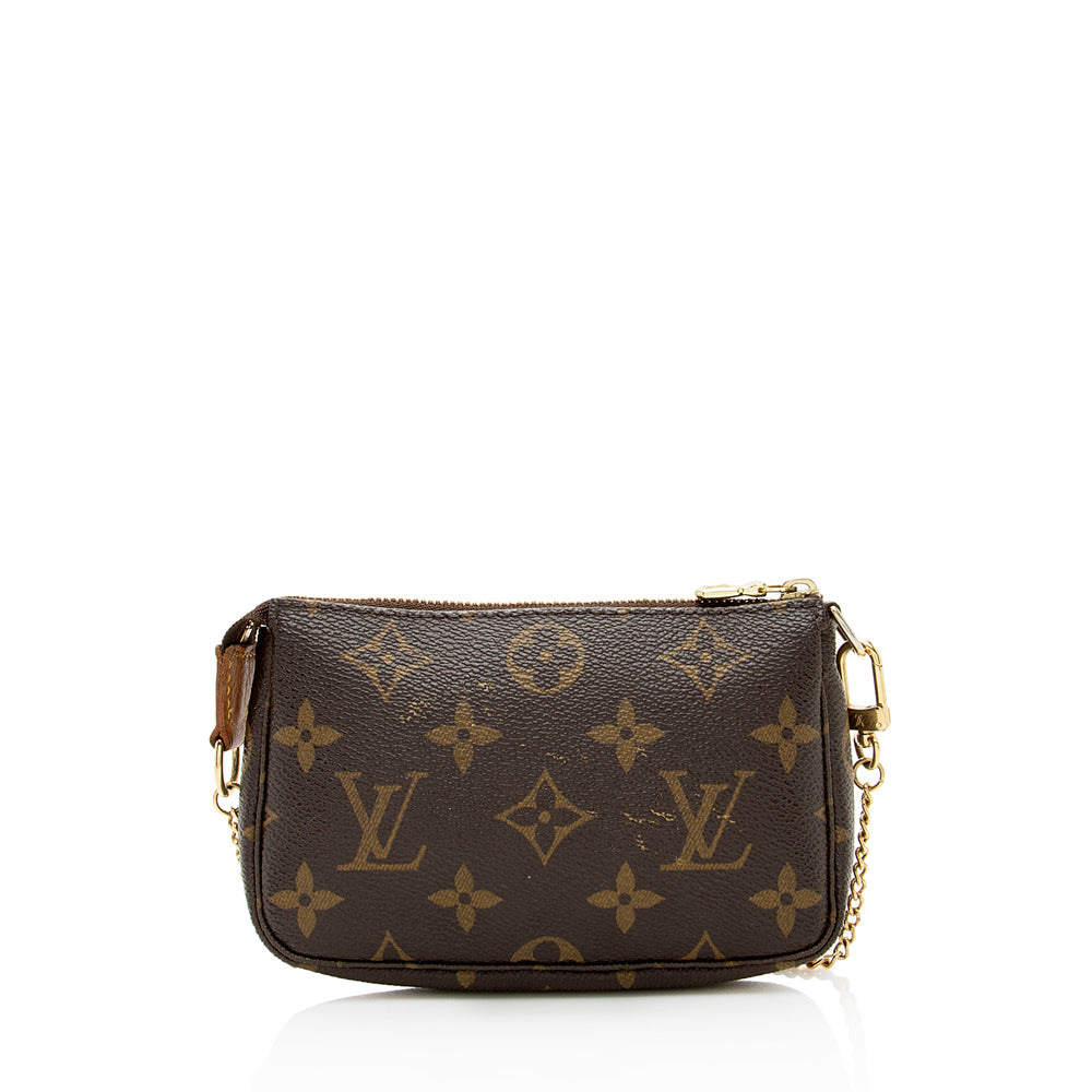 Louis Vuitton Monogram Canvas Mini Pochette Accessoires (SHF-18981)