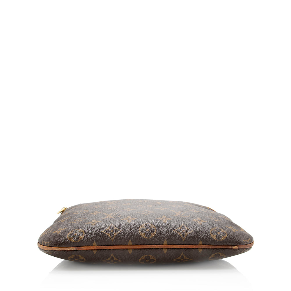 Louis Vuitton Monogram Canvas Pochette Bosphore Messenger Bag (SHF-19140)