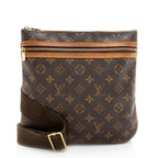 Louis Vuitton Monogram Canvas Pochette Bosphore Messenger Bag (SHF-19140)