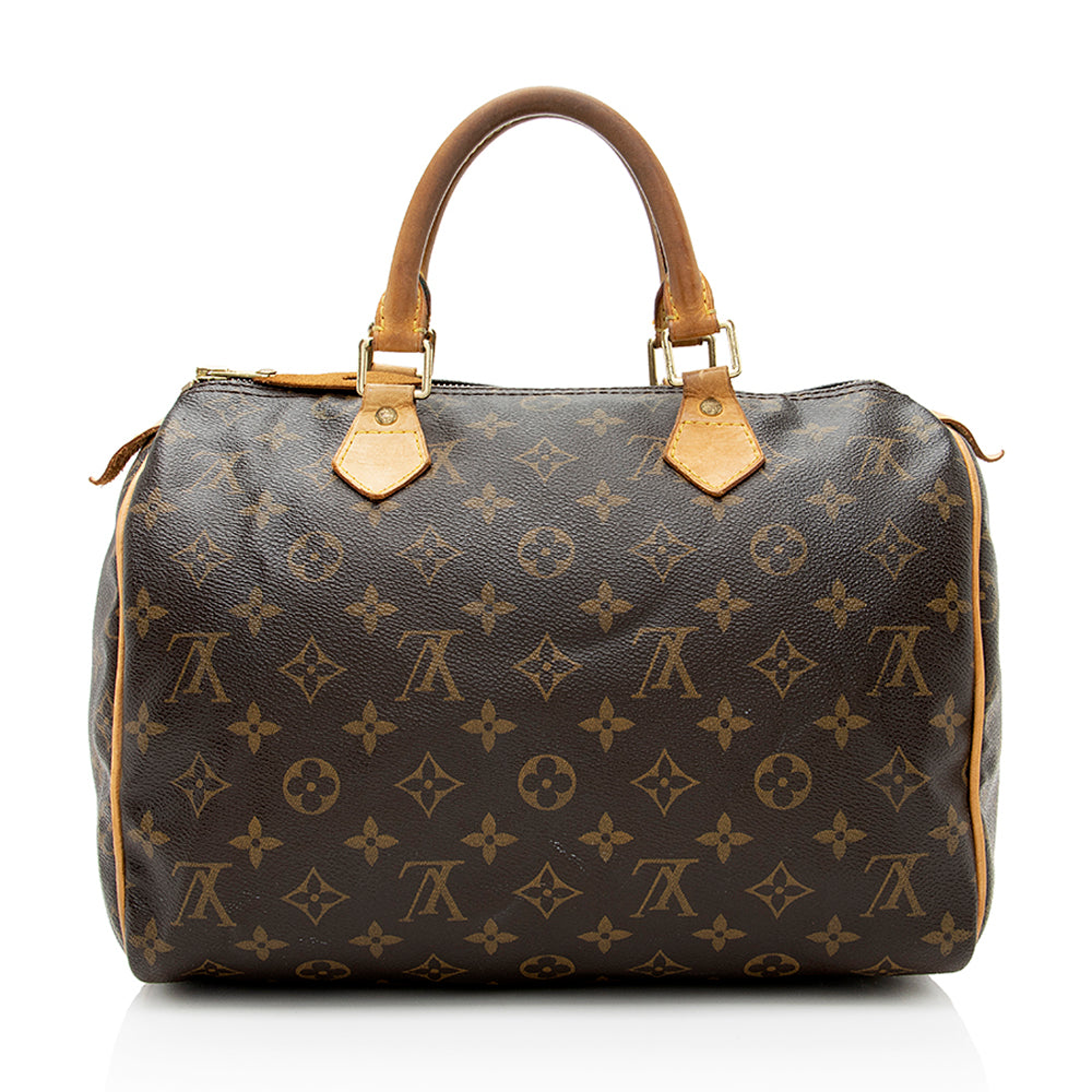 Louis Vuitton Monogram Canvas Speedy 30 Satchel - FINAL SALE (SHF-19129)