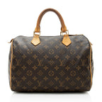 Louis Vuitton Monogram Canvas Speedy 30 Satchel - FINAL SALE (SHF-19129)