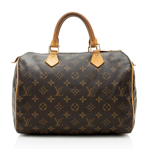 Louis Vuitton Monogram Canvas Speedy 30 Satchel - FINAL SALE (SHF-19129)