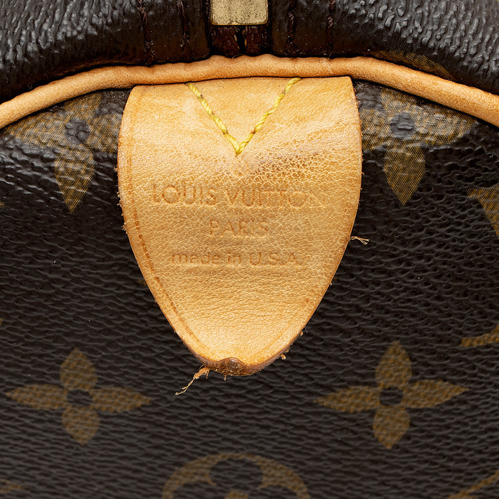 Louis Vuitton Monogram Canvas Speedy 30 Satchel - FINAL SALE (SHF-19129)