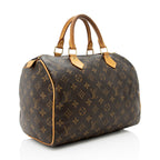 Louis Vuitton Monogram Canvas Speedy 30 Satchel - FINAL SALE (SHF-19129)