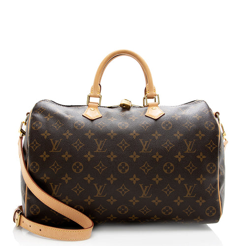 Louis Vuitton Monogram Canvas Speedy Bandouliere 35 Satchel (SHF-18557)