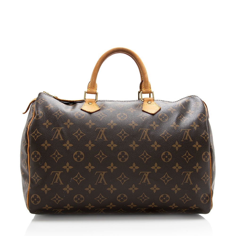 Louis Vuitton Monogram Canvas Speedy 35 Satchel (SHF-18560)