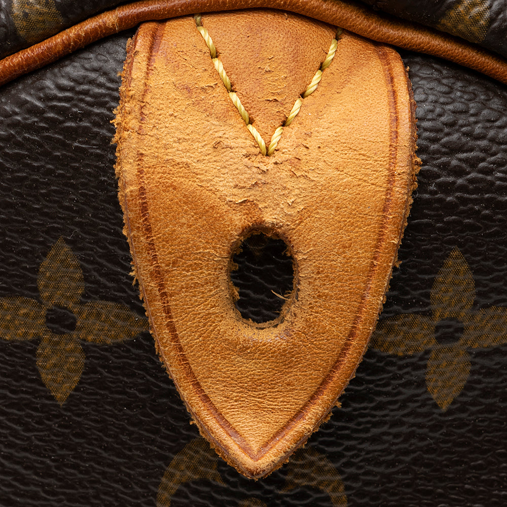 Louis Vuitton Monogram Canvas Speedy 35 Satchel (SHF-18560)