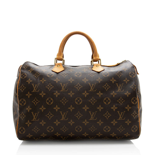 Louis Vuitton Monogram Canvas Speedy 35 Satchel (SHF-18560)