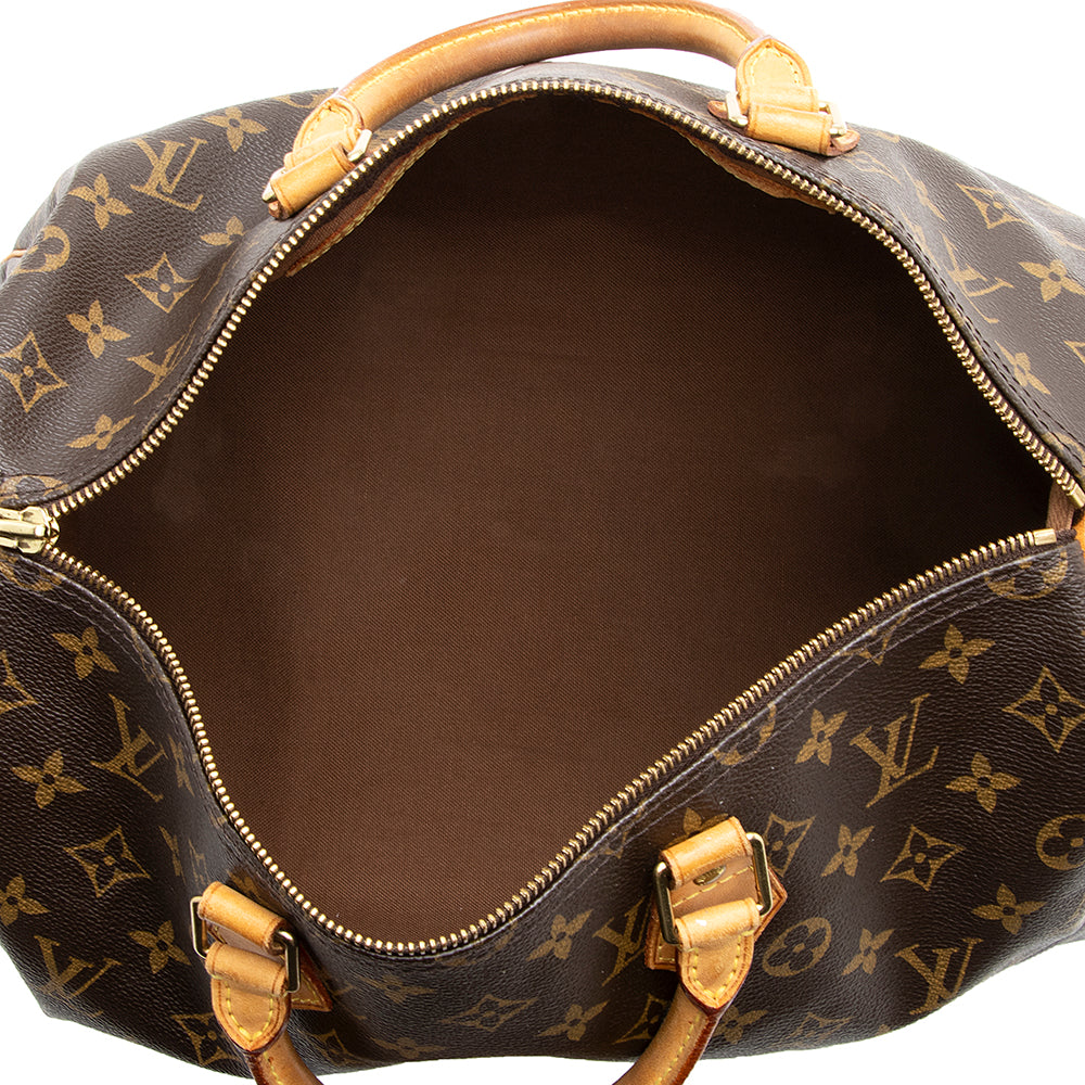 Louis Vuitton Monogram Canvas Speedy 35 Satchel (SHF-18560)