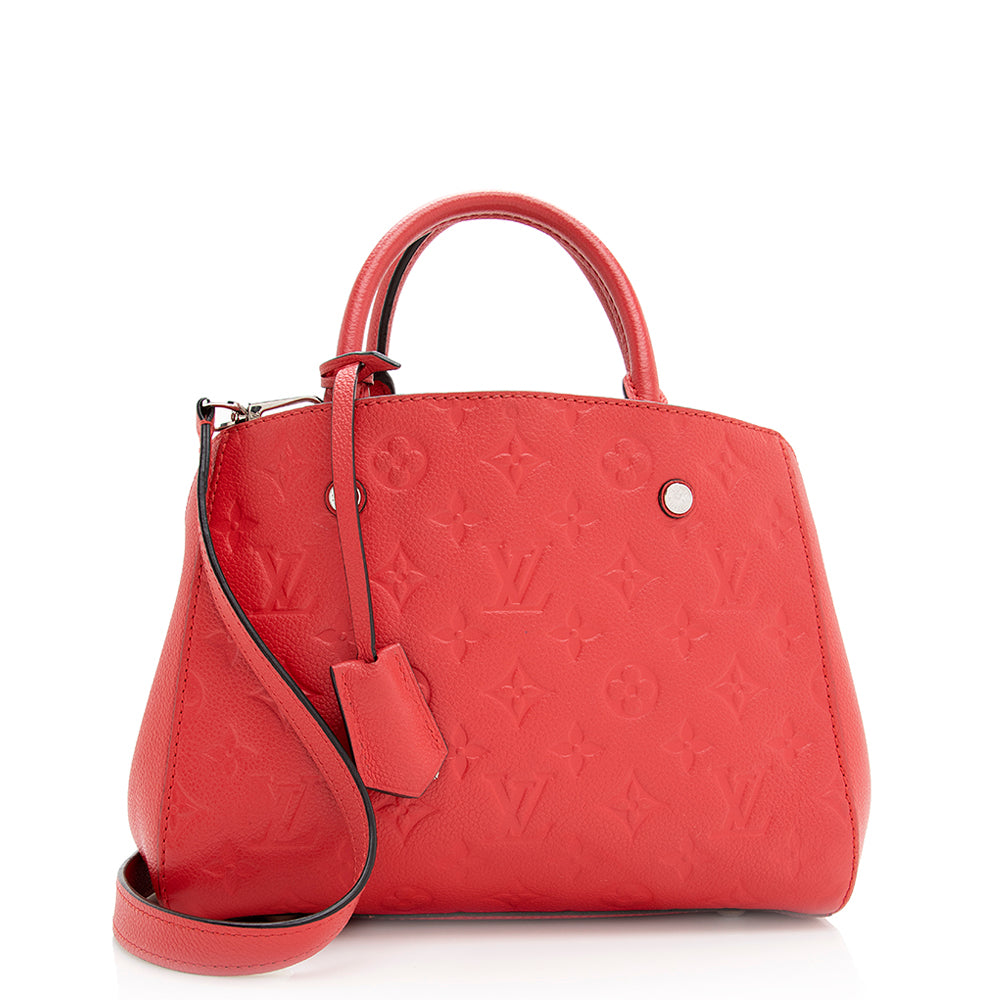 Louis Vuitton Monogram Empreinte Montaigne BB Satchel (SHF-19040)
