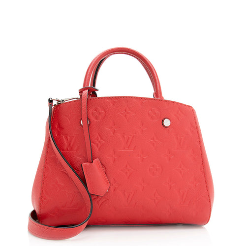 Louis Vuitton Monogram Empreinte Montaigne BB Satchel (SHF-19040)