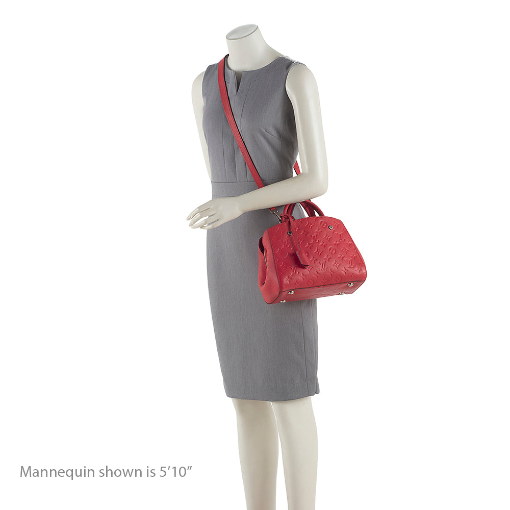 Louis Vuitton Monogram Empreinte Montaigne BB Satchel (SHF-19040)