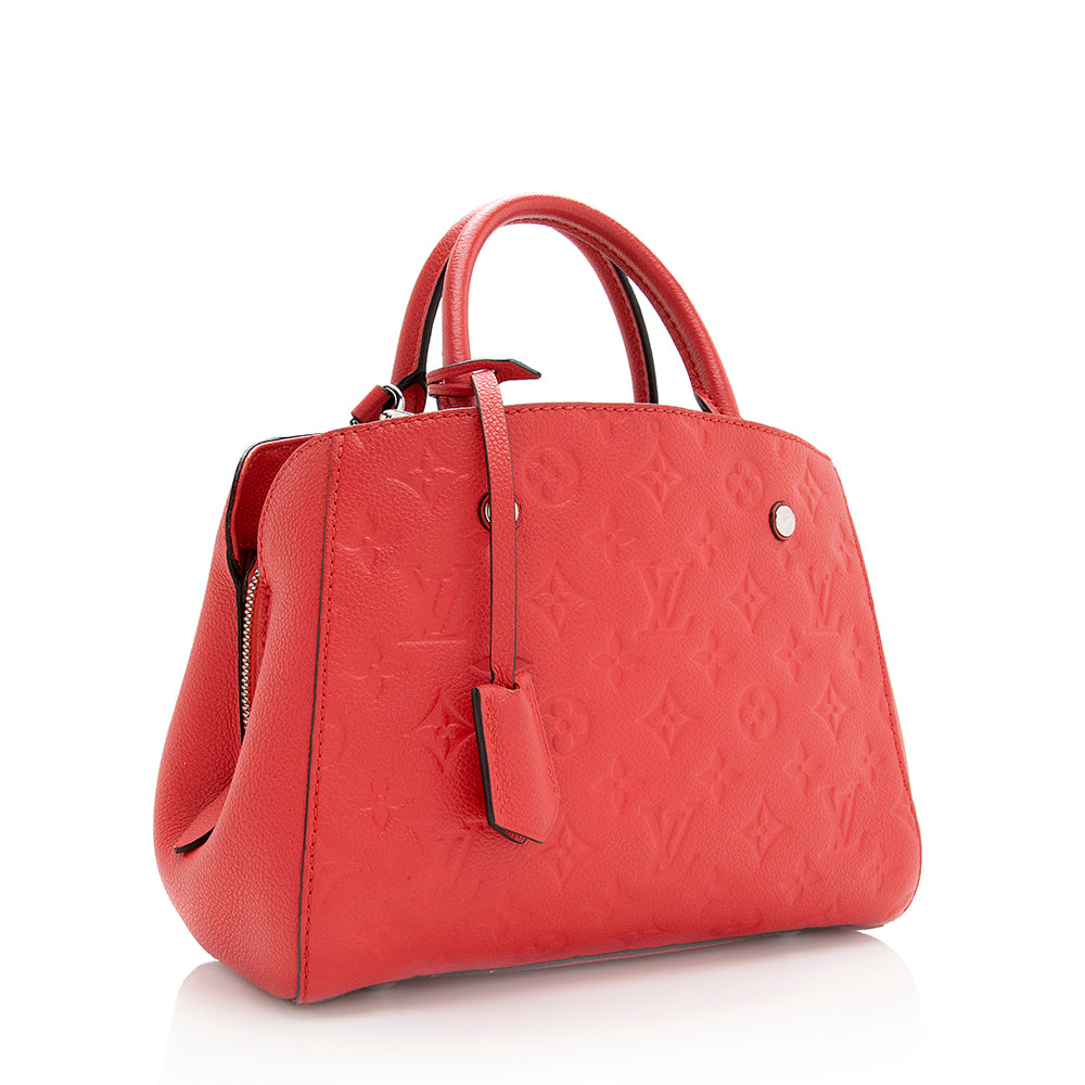 Louis Vuitton Monogram Empreinte Montaigne BB Satchel (SHF-19040)