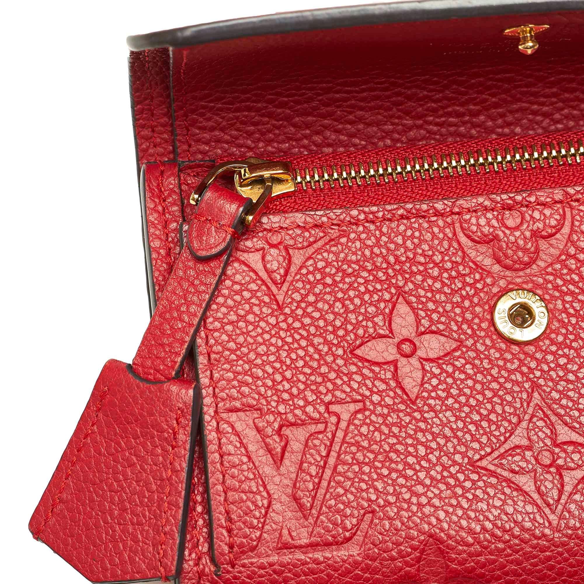 Louis Vuitton Monogram Empreinte Pont-Neuf Wallet (SHG-20065)