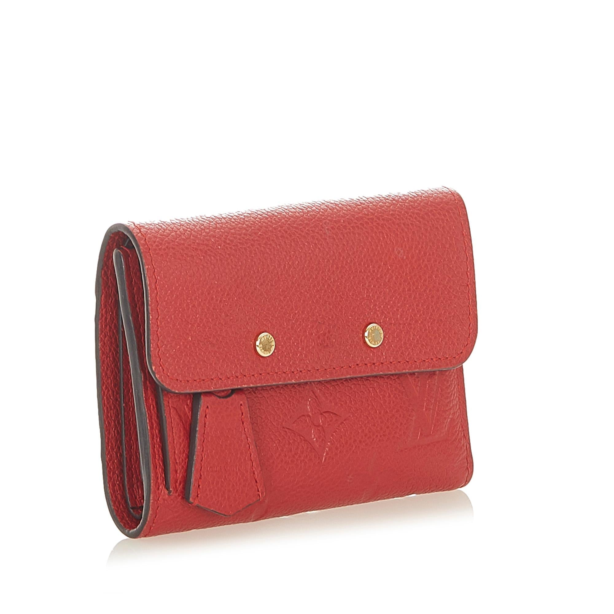 Louis Vuitton Monogram Empreinte Pont-Neuf Wallet (SHG-20065)