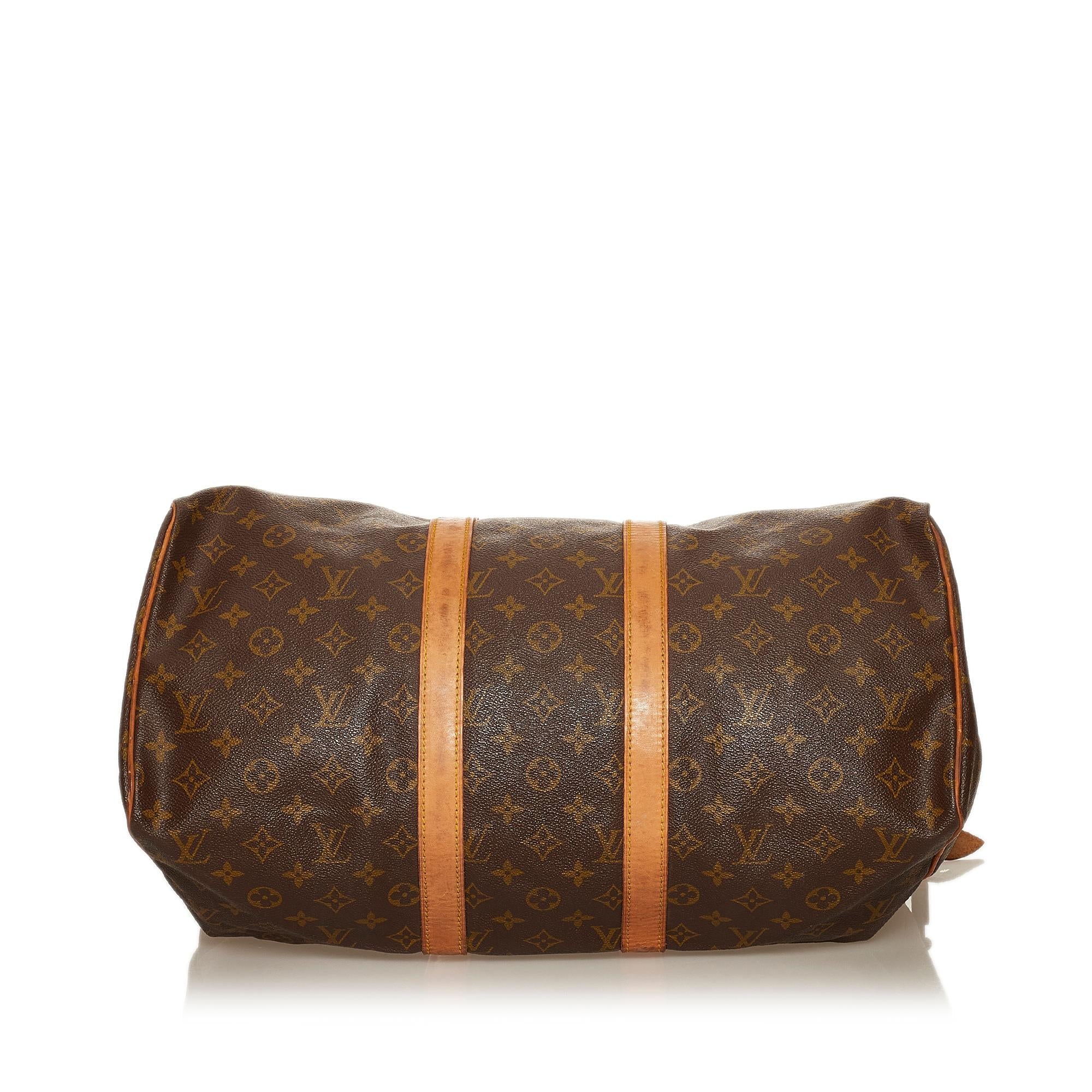 Louis Vuitton Monogram Keepall 45 (SHG-29333)