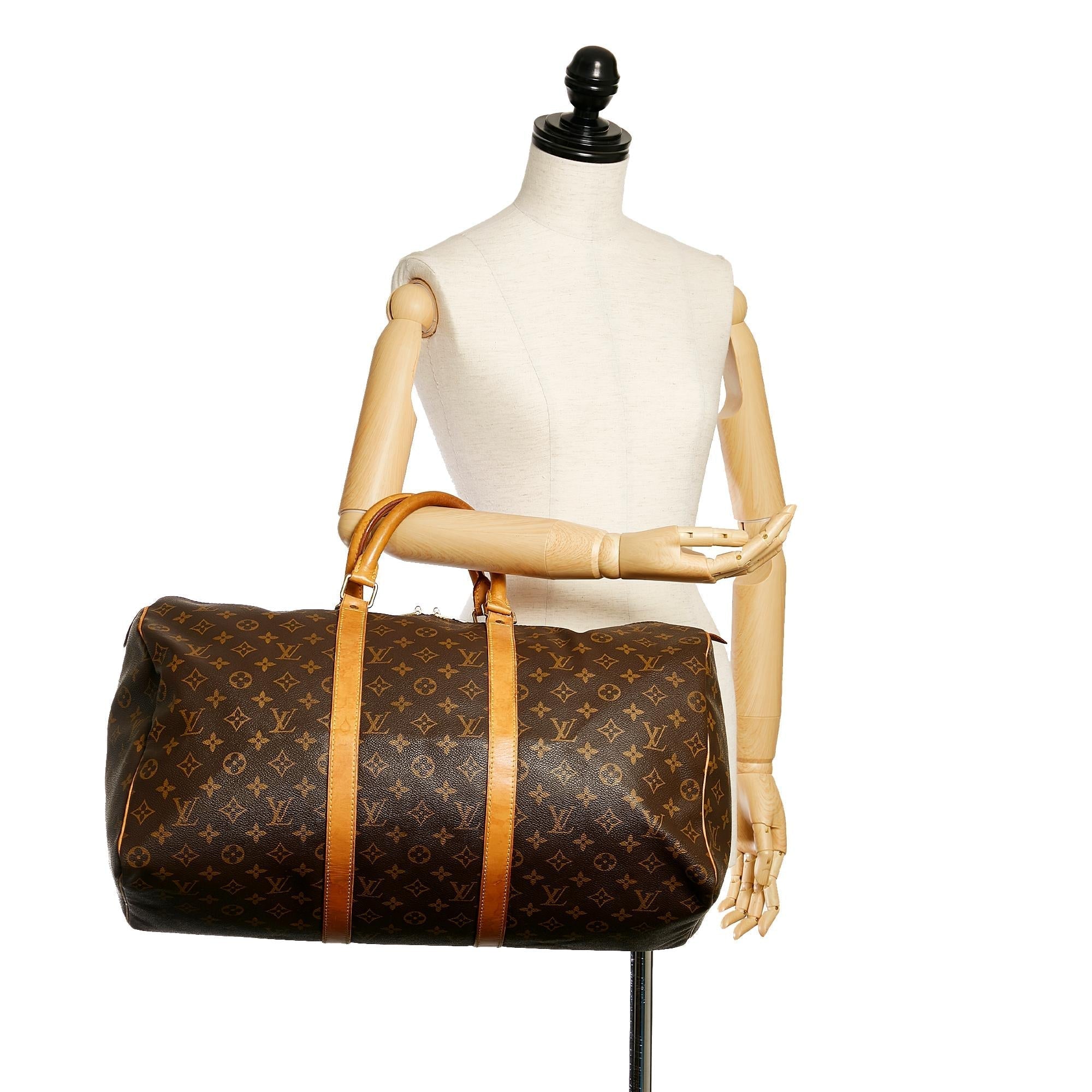 Louis Vuitton Monogram Keepall 50 (SHG-29070)