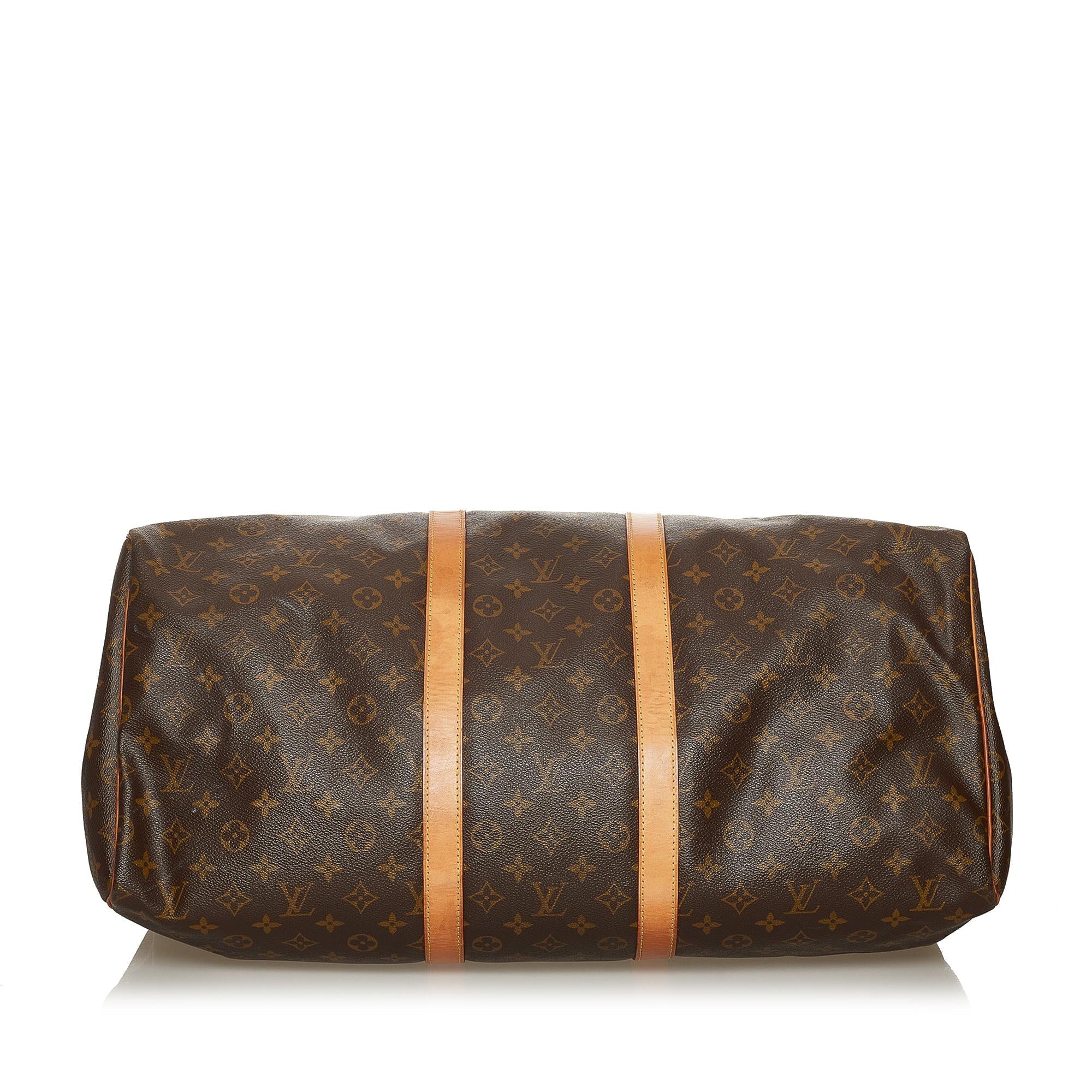 Louis Vuitton Monogram Keepall 55 (SHG-29349)