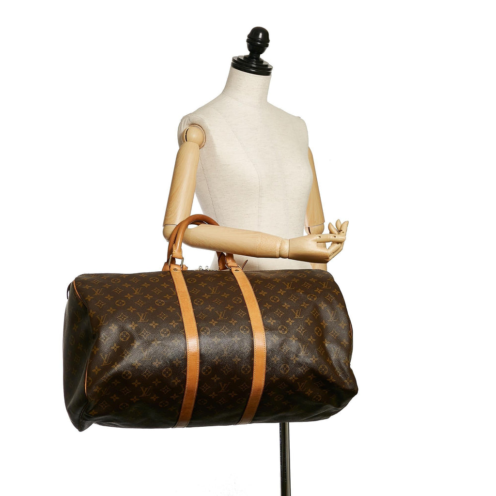 Louis Vuitton Monogram Keepall 55 (SHG-29349)