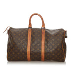 Louis Vuitton Monogram Keepall Bandouliere 45 (SHG-28919)