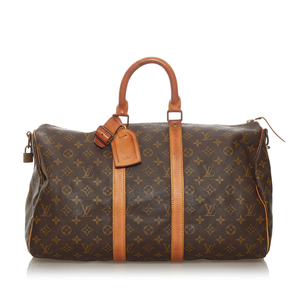 Louis Vuitton Monogram Keepall Bandouliere 45 (SHG-28919)