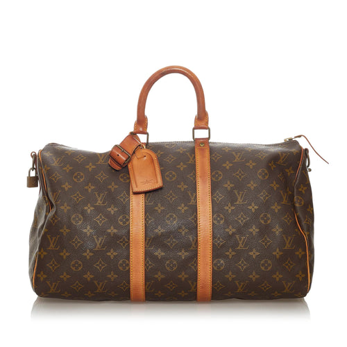 Louis Vuitton Monogram Keepall Bandouliere 45 (SHG-28919)