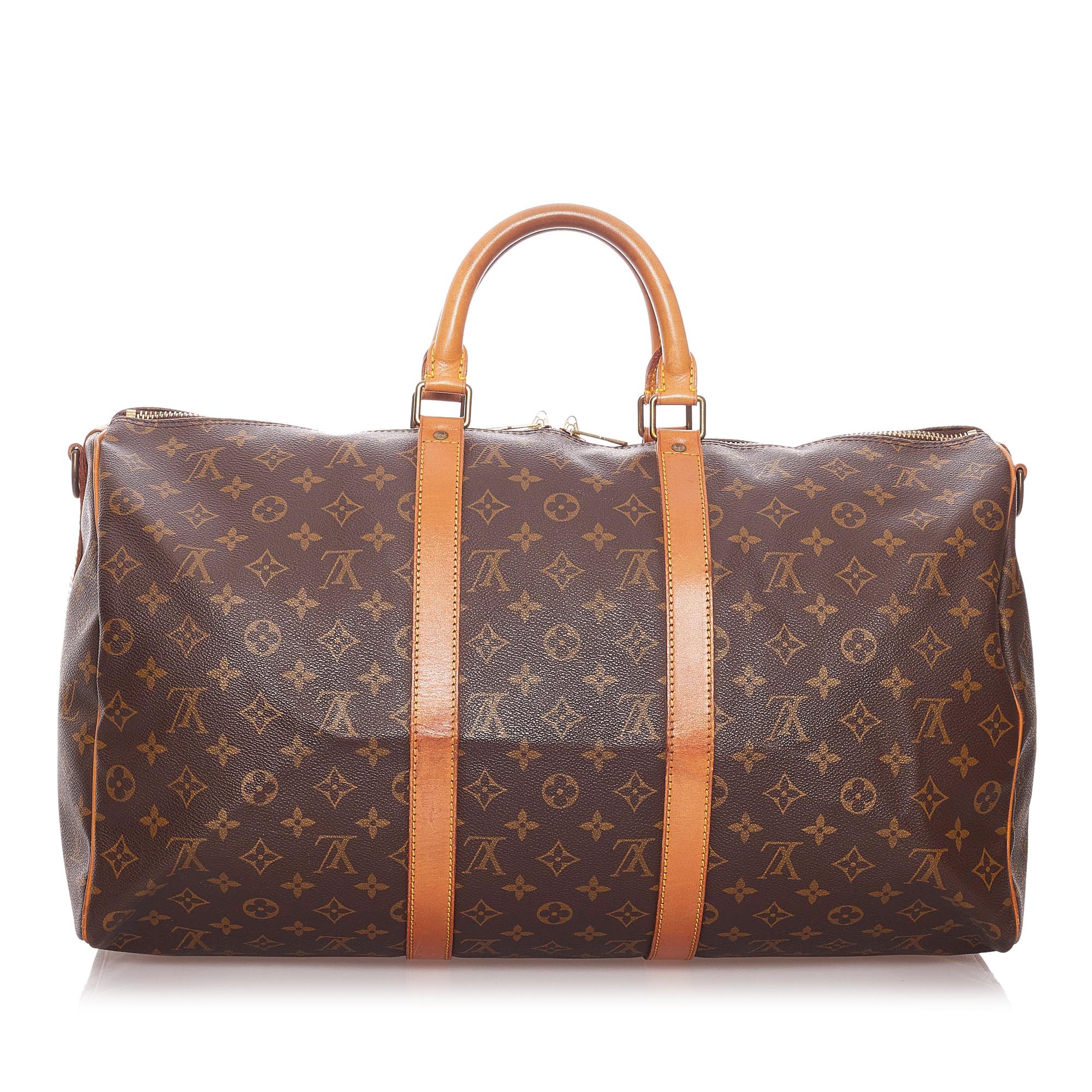 Louis Vuitton Monogram Keepall Bandouliere 50 (SHG-29001)
