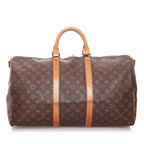 Louis Vuitton Monogram Keepall Bandouliere 50 (SHG-29001)