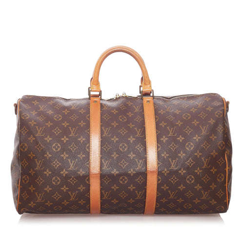 Louis Vuitton Monogram Keepall Bandouliere 50 (SHG-29001)