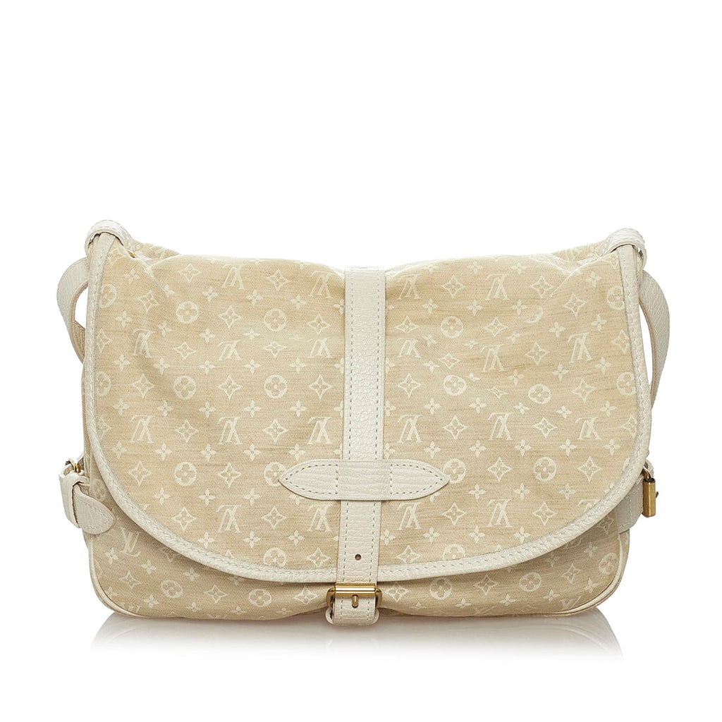 Louis Vuitton Monogram Mini Lin Saumur (SHG-29112)