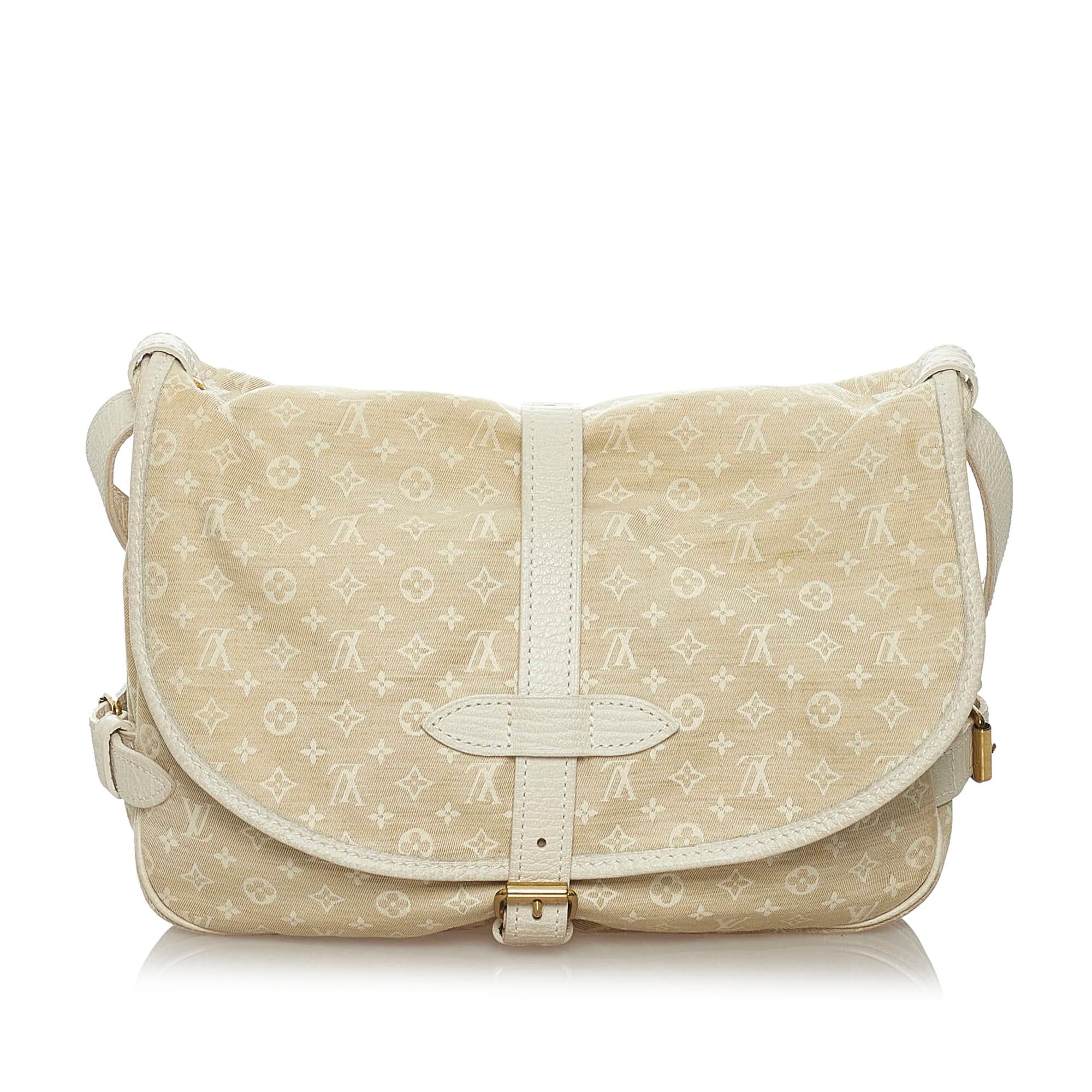 Louis Vuitton Monogram Mini Lin Saumur (SHG-29112)