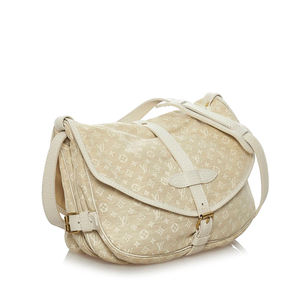 Louis Vuitton Monogram Mini Lin Saumur (SHG-29112)