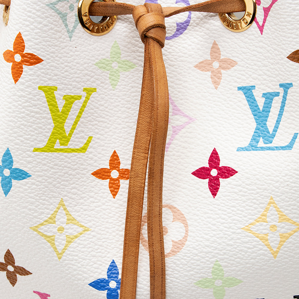 Louis Vuitton Monogram Multicolore Petit Noe Shoulder Bag (SHF-18641)
