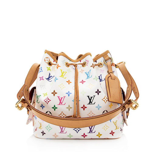 Louis Vuitton Monogram Multicolore Petit Noe Shoulder Bag (SHF-18641)